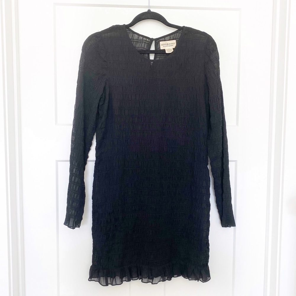 Denim & Supply Ralph Lauren Sheer Smocked Dress
